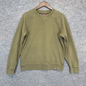 Best Made Co French Terry Sweatshirt Men Medium V Stitch Olive Green Heavyweight